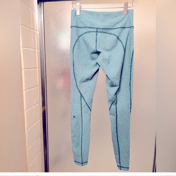 Lululemon. Green full length work out pants leggings size 8 - Picture 1 of 2
